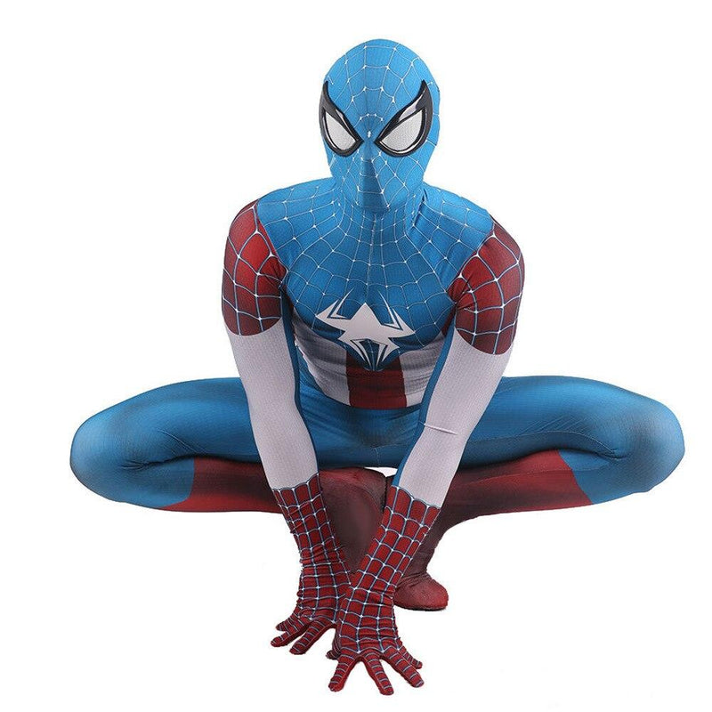 Costume Spiderman Captain America