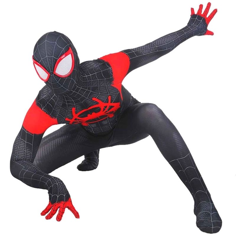 Costume-Spiderman-Noir-et-Rouge