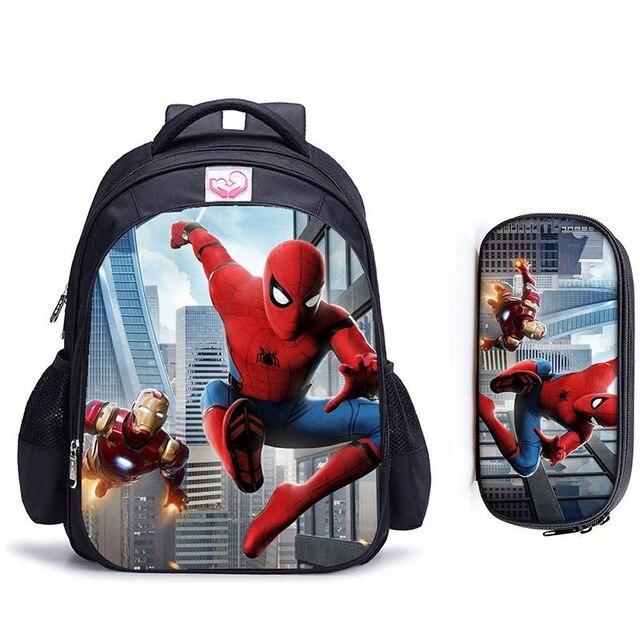 Cartable Spiderman Iron Man