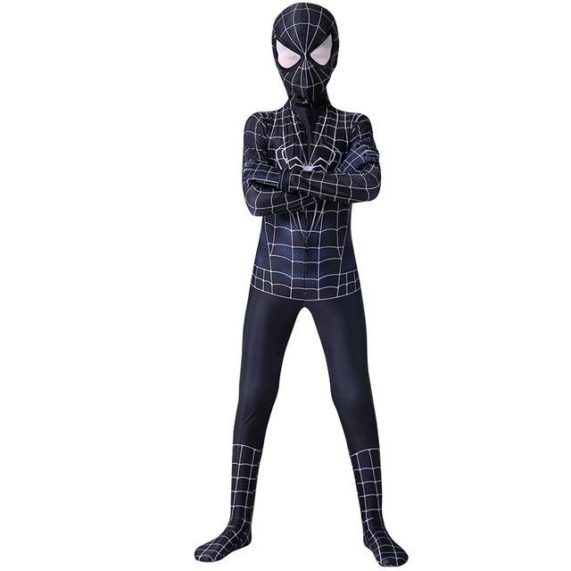 Costume Spiderman Noir Enfant