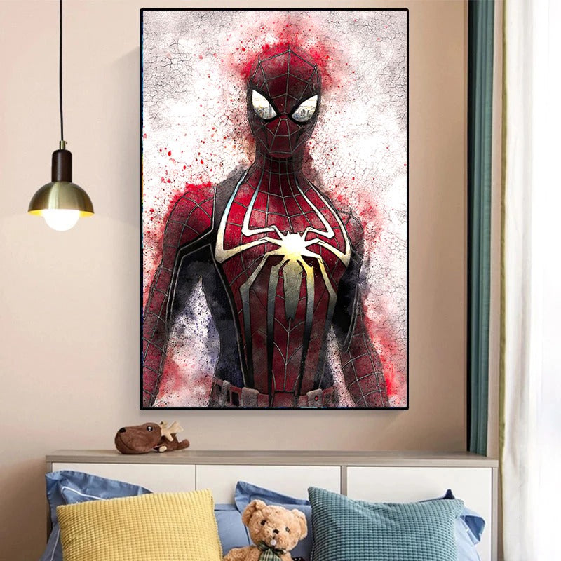 Tableau Peinture Spiderman