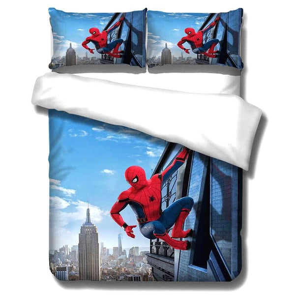 SPIDERMAN Parure housse de couette enfant en coton 57 fils SPIDERMAN