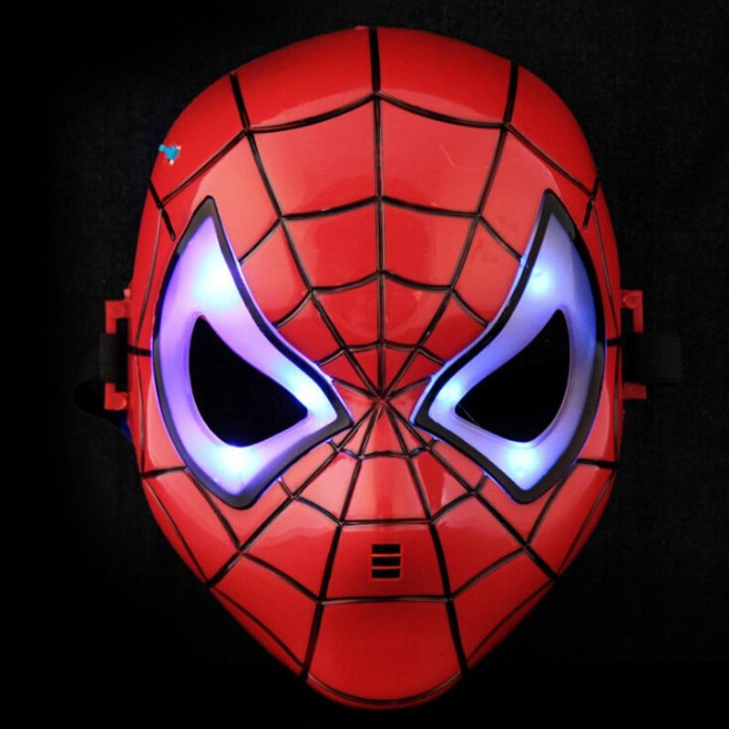 Masque Lumineux Spiderman Noir, Masques LED Spider-Man