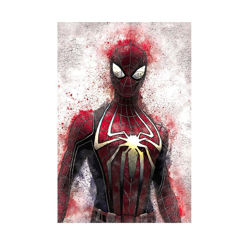 Tableau Peinture Spiderman