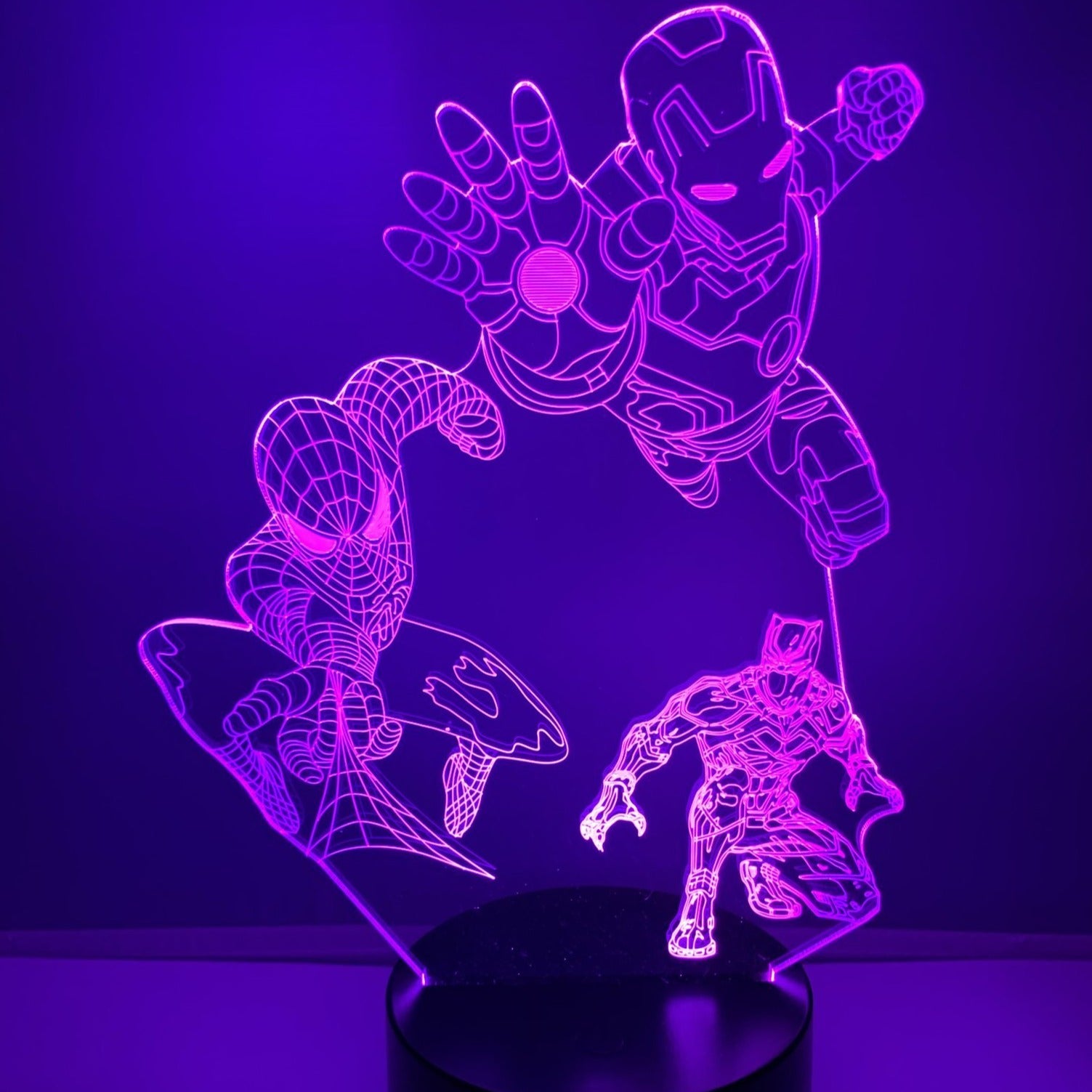 Statue Lampe Spiderman