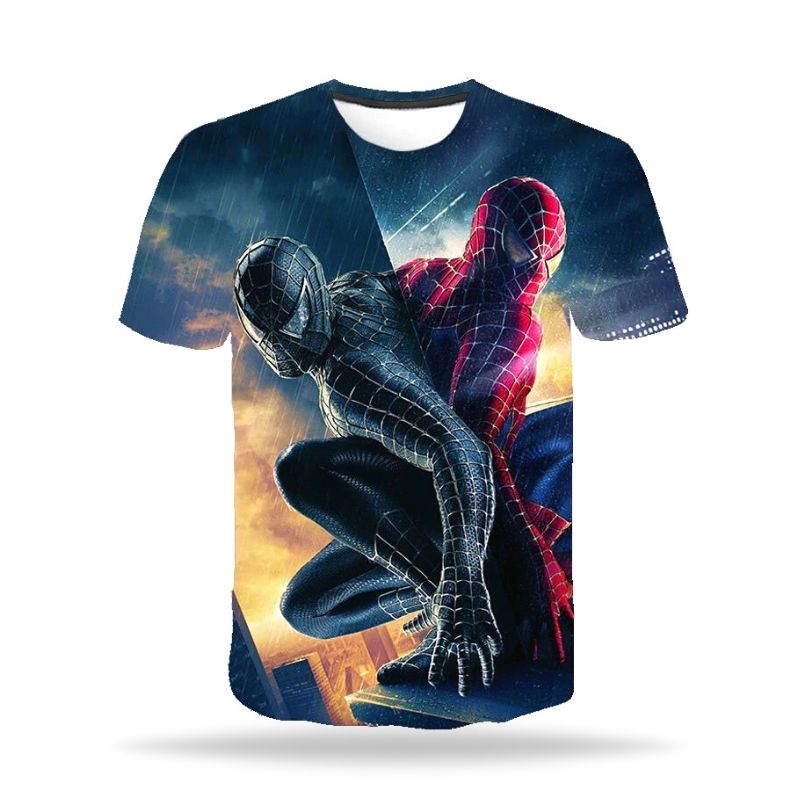 T Shirt Spiderman Noir