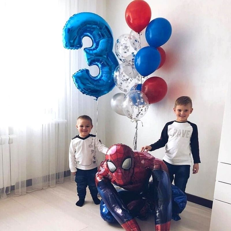 Bougies d'anniversaire Spider-Man, paq. 3