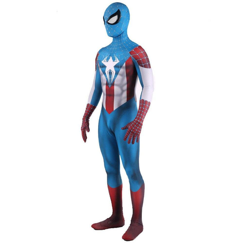 captain america spiderman costume