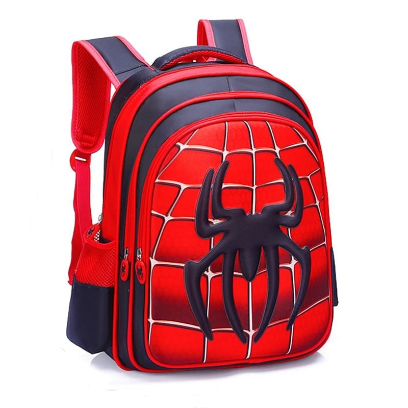 Cartable Spiderman Rouge Gris