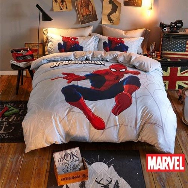 Spiderman Popart double housse de couette et taie d'oreiller ensemble Spiderman Popart double housse de couette et taie d'oreiller ensemble