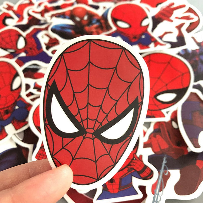 Stickers Moto Spiderman