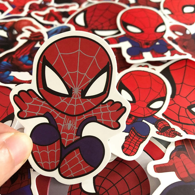 Stickers Moto Spiderman