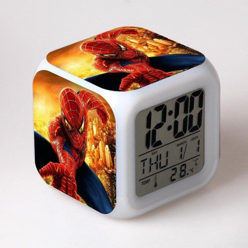 Réveil Spiderman Costume Rouge